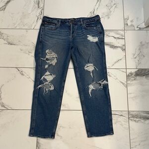 Hollister Blue Distressed Boyfriend Jeans